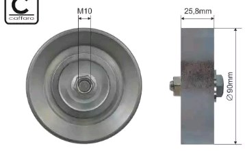 8844012250 Toyota Rolo parasita da correia de transmissão