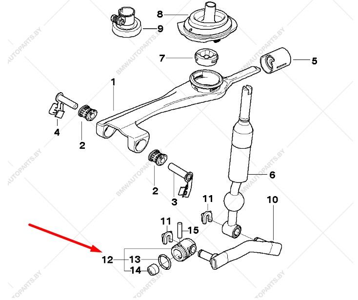 Bucha do mecanismo de mudança (de ligação) BMW 25117580281 preço, a partir de 80,34 USD