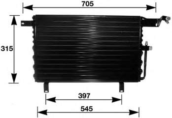 Radiador de aparelho de ar condicionado VAG 4A0260403A preço, a partir de 123,19 USD