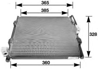 80110SR1A23 Honda Radiador de aparelho de ar condicionado