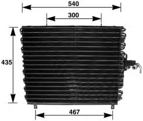 A1248301670 Mercedes Radiador de aparelho de ar condicionado