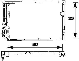 64536977492 BMW Radiador de aparelho de ar condicionado