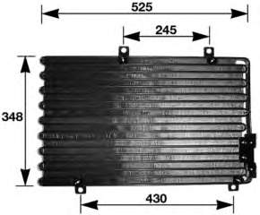 60630383 Fiat/Alfa/Lancia Radiador de aparelho de ar condicionado