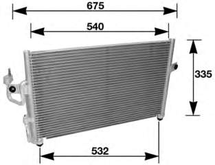 9760622000 Hyundai/Kia Radiador de aparelho de ar condicionado