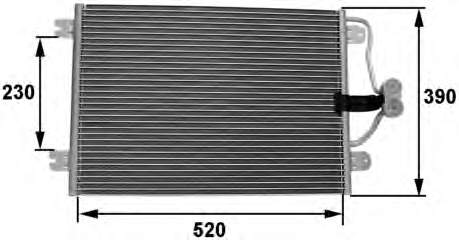 Radiador de aparelho de ar condicionado Renault (RVI) 7700425843 preço, a partir de 37,24 USD