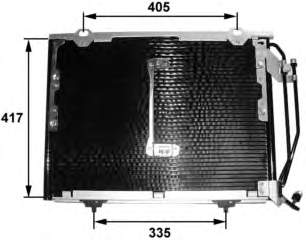 A2028300770 Mercedes Radiador de aparelho de ar condicionado