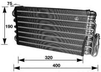Vaporizador de aparelho de ar condicionado para Opel Omega 16, 17, 19
