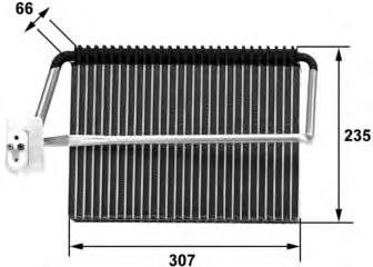 Compre 92162 Nissens Vaporizador de aparelho de ar condicionado
