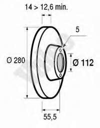 Compre 08305610 Brembo Disco do freio dianteiro