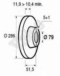 34116757751 BMW Disco do freio dianteiro