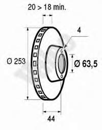 Compre 09570875 Brembo Disco do freio traseiro