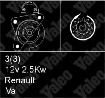 Motor de arranco VALEO 433310