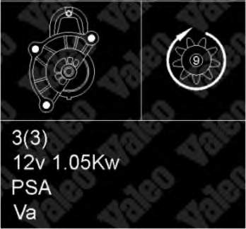 Motor de arranco VALEO 455512