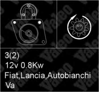 Motor de arranco 433325 VALEO