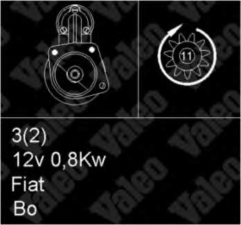 50001602 Fiat/Alfa/Lancia Motor de arranco