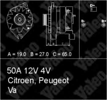 Gerador 433364 VALEO
