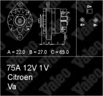 436316 VALEO Gerador