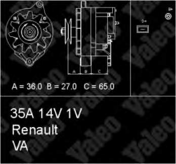433447 VALEO Gerador