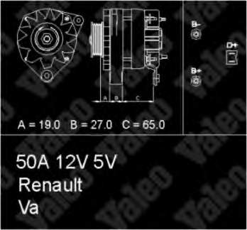 Gerador 433441 VALEO