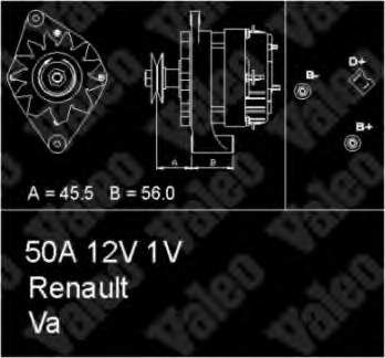Gerador 433442 VALEO