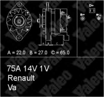 Gerador 433450 VALEO