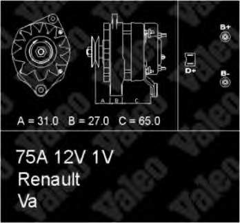 Gerador 433453 VALEO