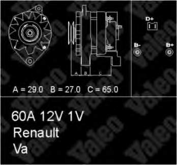 Gerador 433459 VALEO