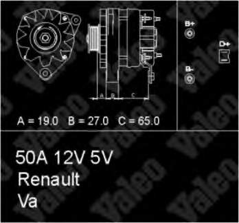 Gerador 433488 VALEO