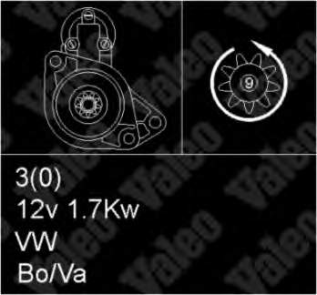 068911024KX VAG Motor de arranco