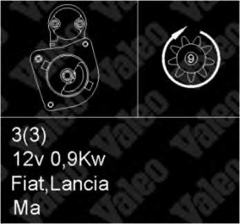 0046417006 Fiat/Alfa/Lancia Motor de arranco