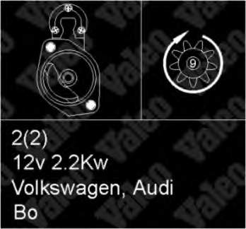 0001218115 VAG Motor de arranco