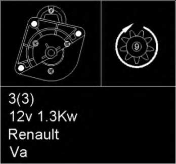 7700856260 Renault (RVI) Motor de arranco