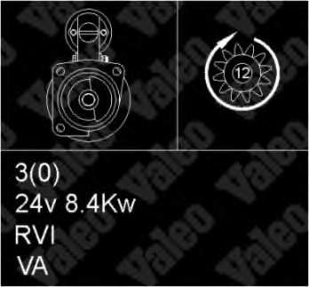 Motor de arranco VALEO 455502 preço, a partir de 320,20 USD