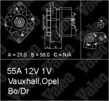 0986030880 Bosch Gerador
