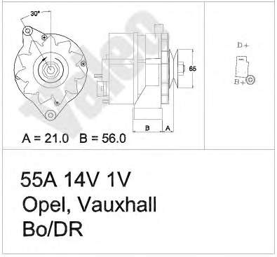 Gerador Bosch 0986030848 preço, a partir de 125,86 USD