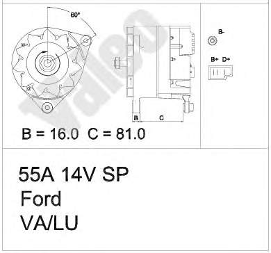 436166 VALEO Gerador