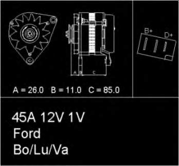 0986033860 Bosch Gerador
