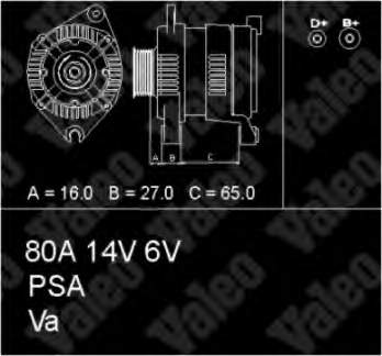 5705HV Peugeot/Citroen Gerador