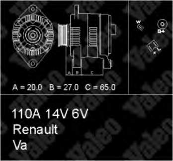 7700811462 Renault (RVI) Gerador