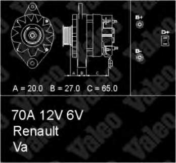 Gerador 436455 VALEO