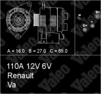 Gerador 436467 VALEO