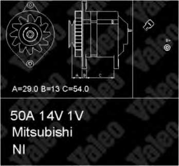 MD025679 Mitsubishi Gerador