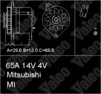 MD136838 Mitsubishi Gerador