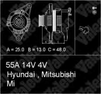 MD091849 Mitsubishi Gerador
