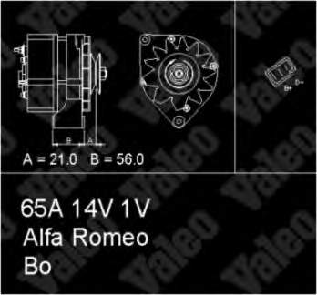 Gerador 60504419 Fiat/Alfa/Lancia
