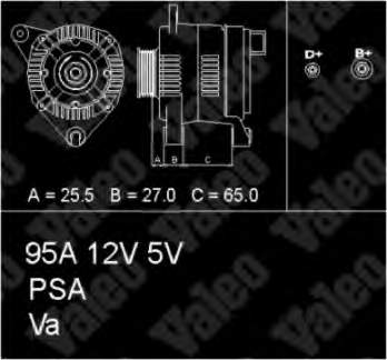 9636545580 Peugeot/Citroen Gerador