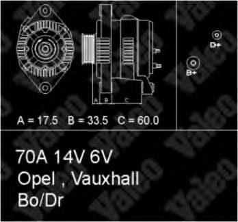 436684 VALEO Gerador