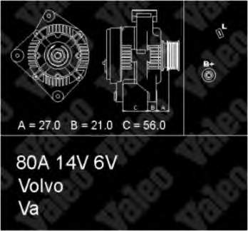 Gerador Volvo 9162684 preço, a partir de 24,86 USD