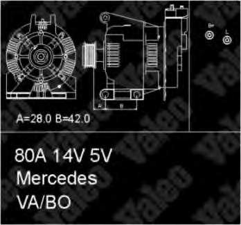 0121544402 Mercedes Gerador