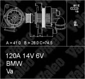 Gerador 439398 VALEO